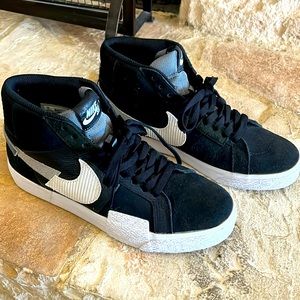 Nike Blazer Mid Mosaic Black and Grey Shoes